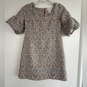 BB Dakota Dress, Peplum Sleeve, with Back Hidden Zipper, Sz. S.